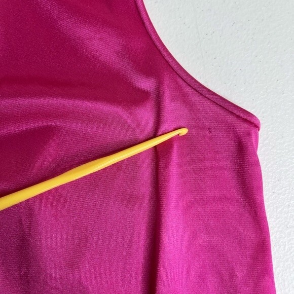 Vintage Collectibles by JCPenney Bright Pink Cap Sleeve Nightgown Women Medium - Picture 8 of 11